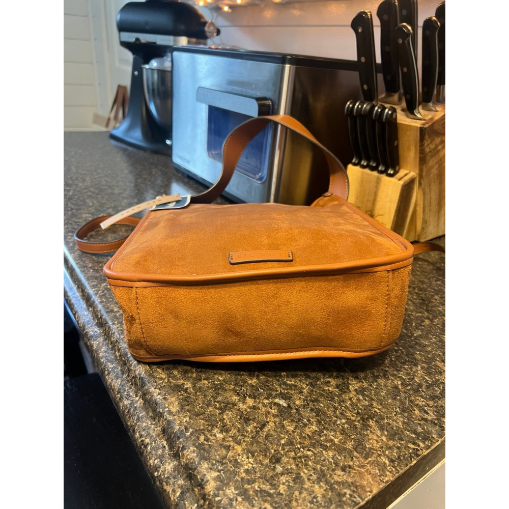 NWT Rae Dunn Rene Large Crossbody Caramel Grained Bag - Picture 8 of 11